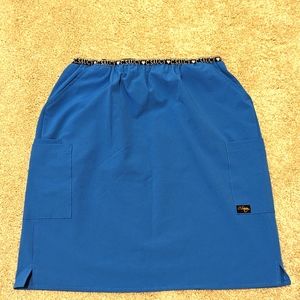 C. Saucy Royal Blue Large Scrub Skirt